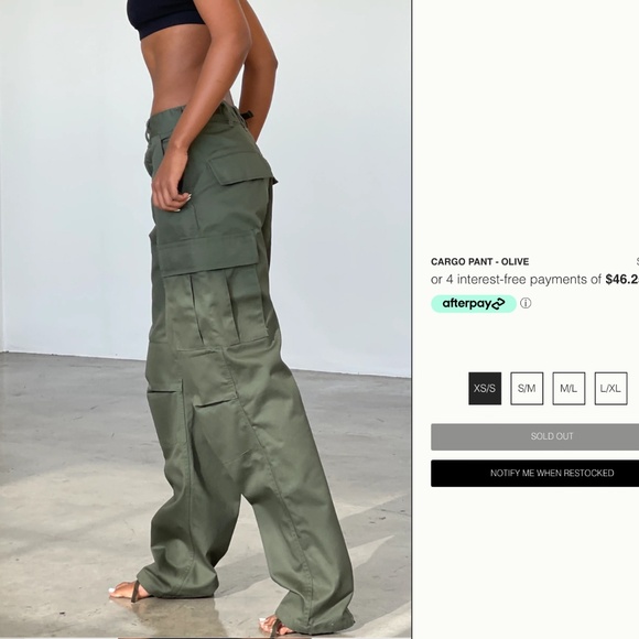 Local European Cargo Pant Olive - Picture 2 of 5